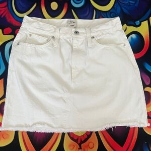 J. Crew Off-White Mini Skirt